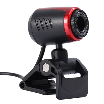 

Computer Camera USB Charging Microphone Practical PC Camera Flexible Webcam Black