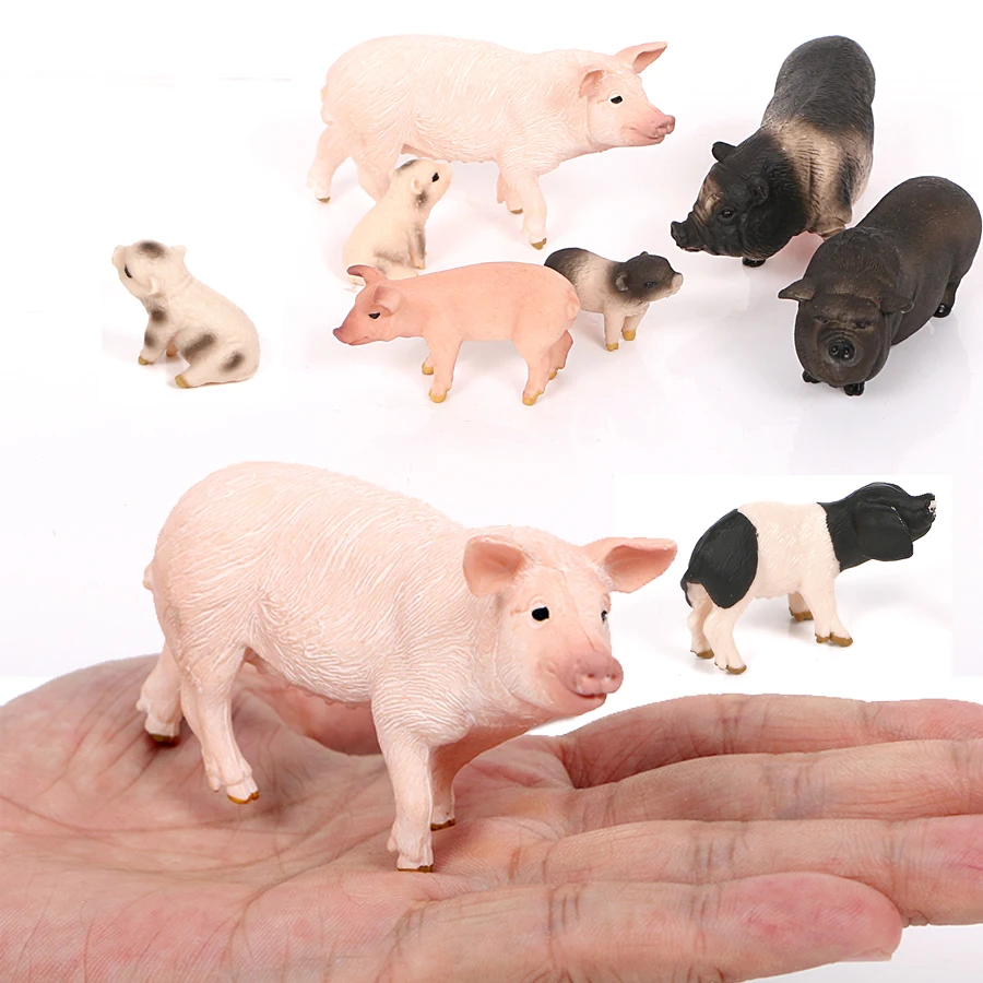 

Simulation Animals Figurine Pig,Piglet Model Toys Sets Action Figures Educational Toys Party Home Decor Collection for Kids