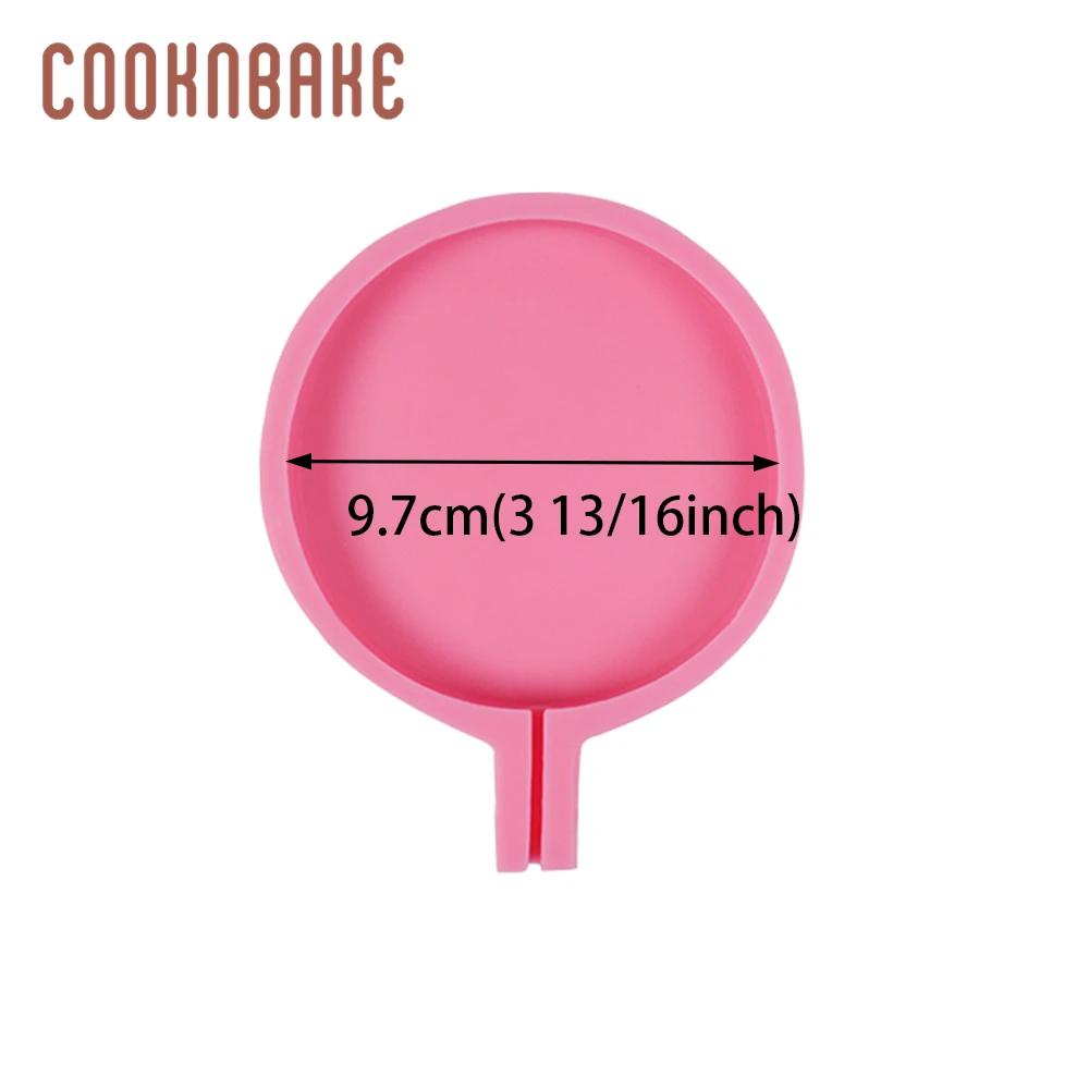 CDY-464 COOKNBAKE силиконовая форма для леденца большой круглый инструмент для украшения торта шоколадный Сахар Конфеты леденец форма DIY День святого Валентина - Цвет: CDY-464