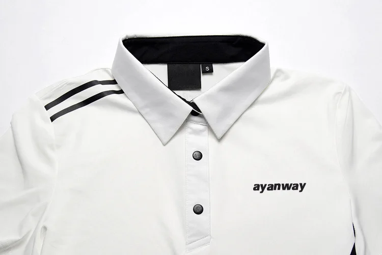 AYANWAY может изготовленный на заказ логотип Женская футболка для гольфа дышащая тонкая летняя футболка для гольфа Женская теннисная Спортивная футболка может Напечатать имя