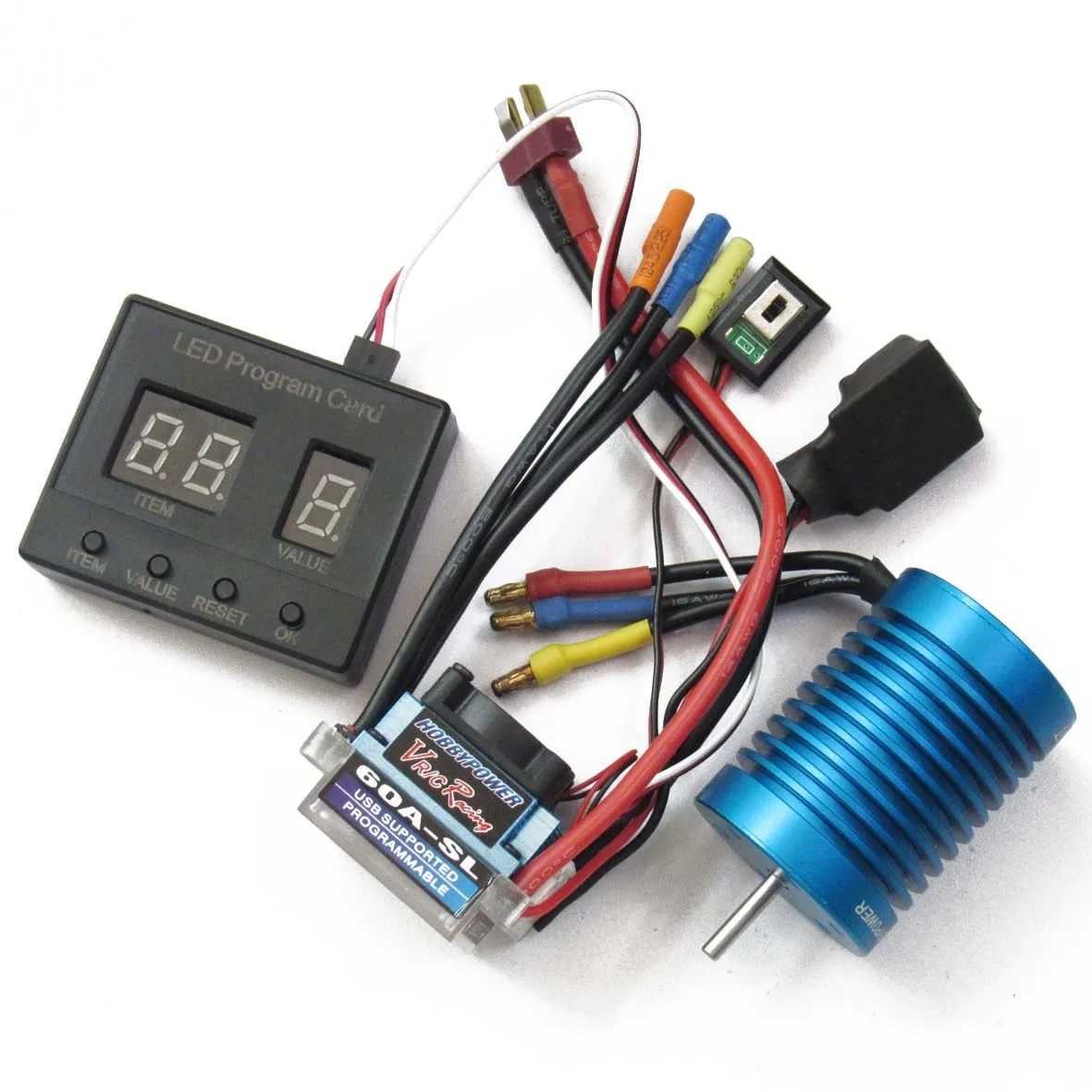 Контроллер скорости hp 60A ESC+ 3560 мотор 540+ программная карта бесщеточный комбо для 1/10 1/12 RC Drift Racing Touring Sport Cars