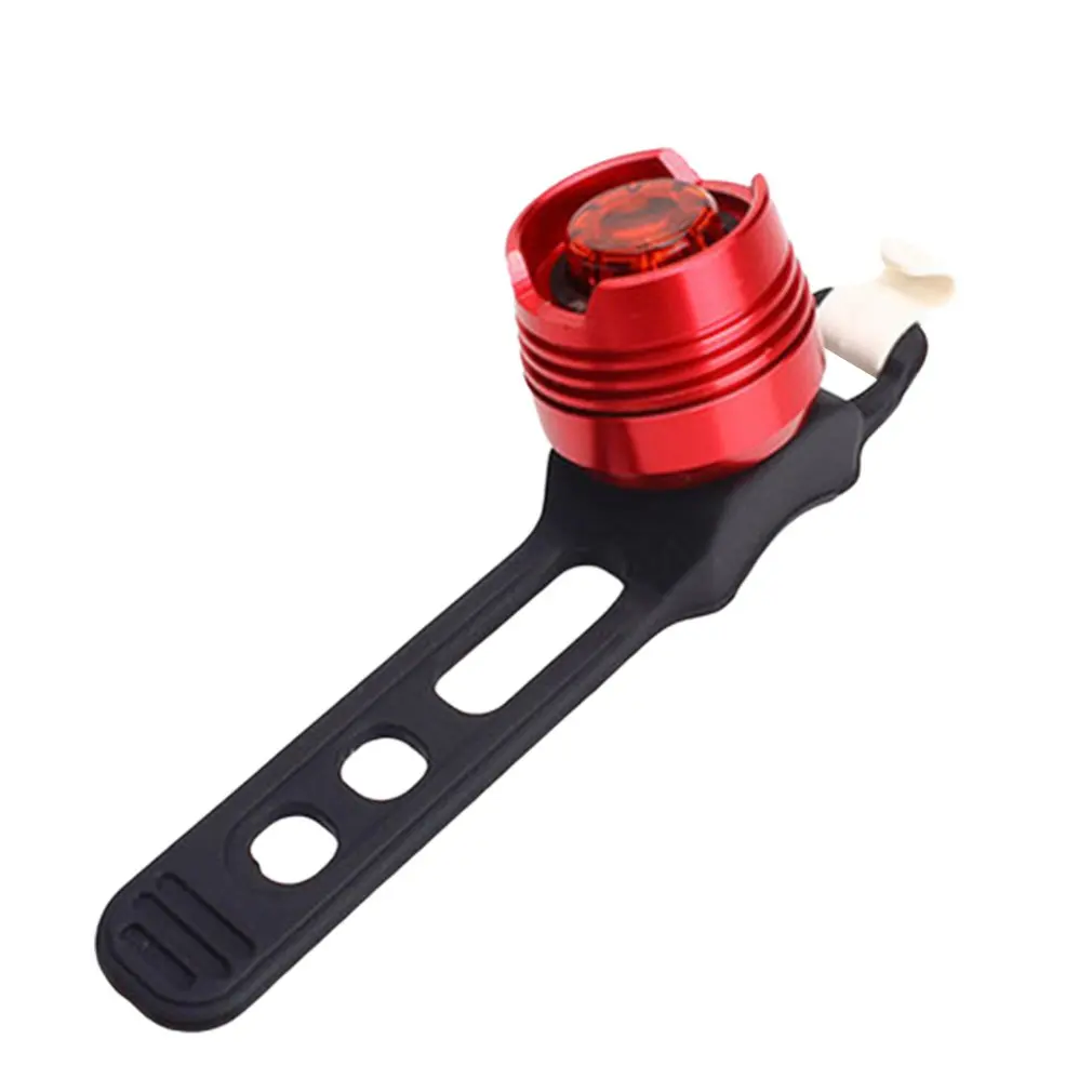

Bicycle Taillights Aluminum Alloy Warning Light Silica Gel Ruby Mirror Elastic Strap Buckle Night Ride Dorp shipping