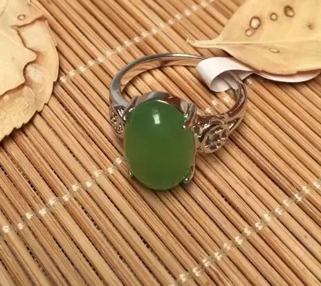 Женские кольца с зеленым камнем, ювелирные изделия, 6-9
