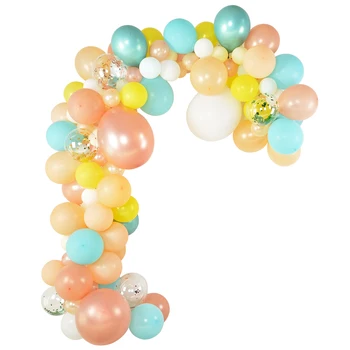 

Wedding Balloon Garland Arch Kit Rose Gold Bobo Bubble Ballons Confetti Balloons Artificial Leaves Balloons For Party Suppies