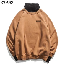 ICPANS, западный стиль, водолазка, пуловеры для мужчин, с вышитыми буквами, свитера, зимние, уличный, мужской, Повседневный, модный свитер