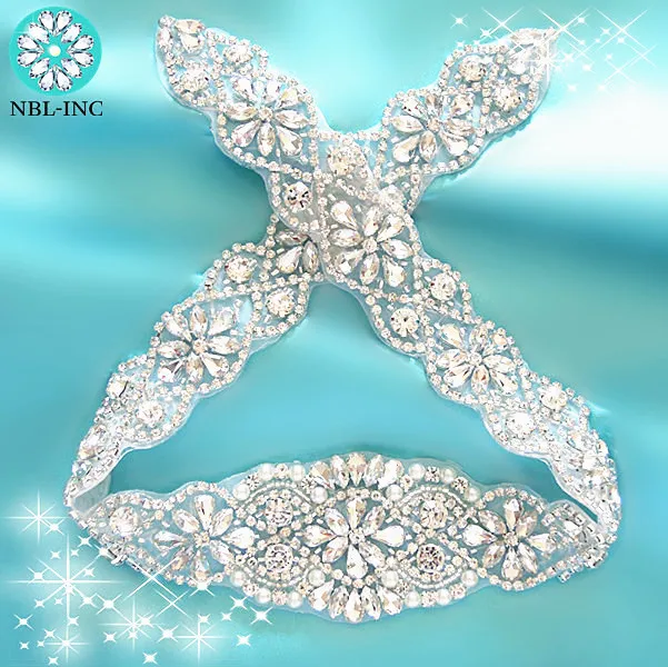 Yhsheen Rhinestone Tassel Fringe Trim - Crystal Chain For Sewing, Wedding Dress, Crafts (3.1 Inch Wide, 1 Yard) - View #7