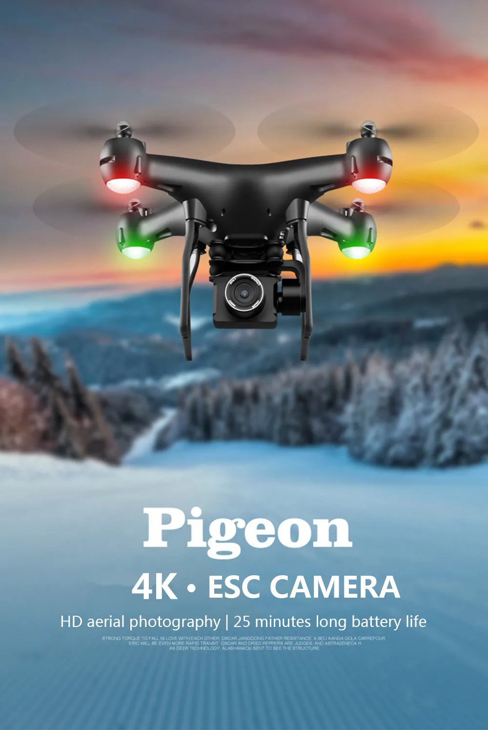 Профессиональный беспилотник с 4K вращающейся ESC камерой HD WiFi FPV высота удерживает широкий угол RC Квадрокоптер Вертолет игрушка VS XY4 E58