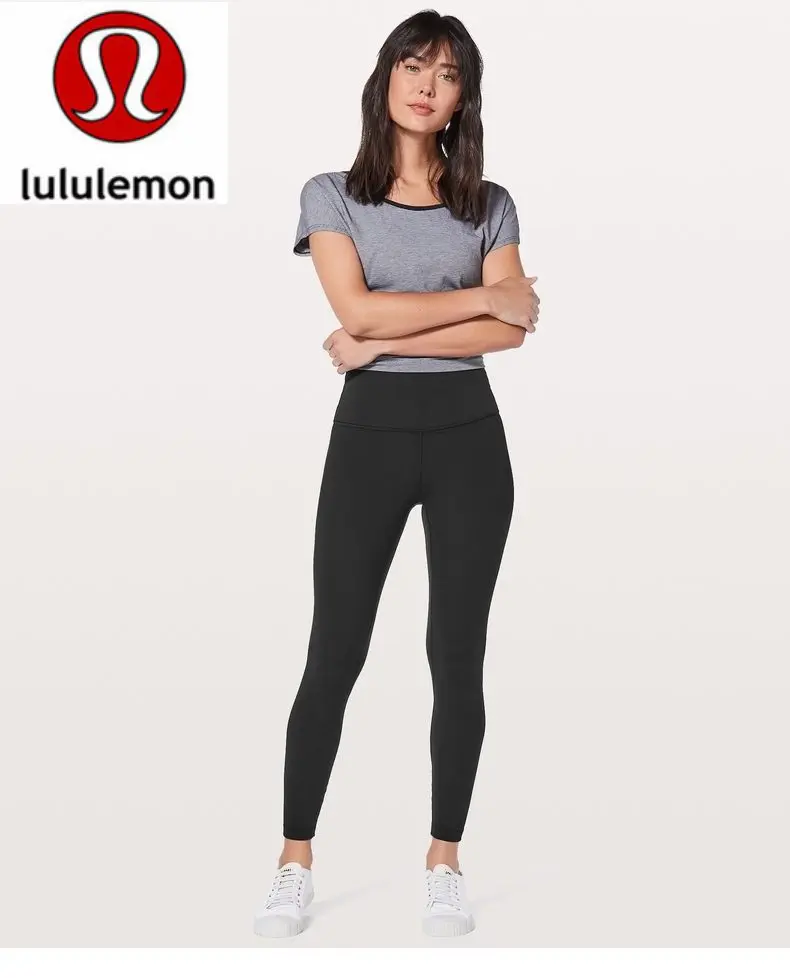 

Lululemon- Hip-Up Leggings Sport Fitness Pants Women Solid High Waisted Gym Running Tights Stretchy Nylon+Spandex Pants