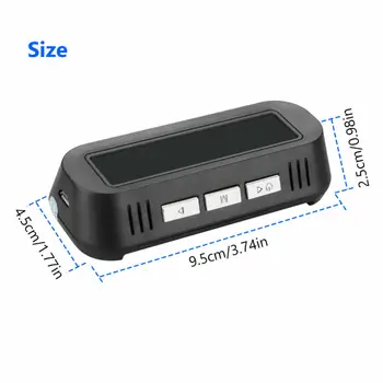 

USB+Solar Wireless Car TPMS LCD Tire Pressure Monitor System W/4 External Sensor New And High Quality