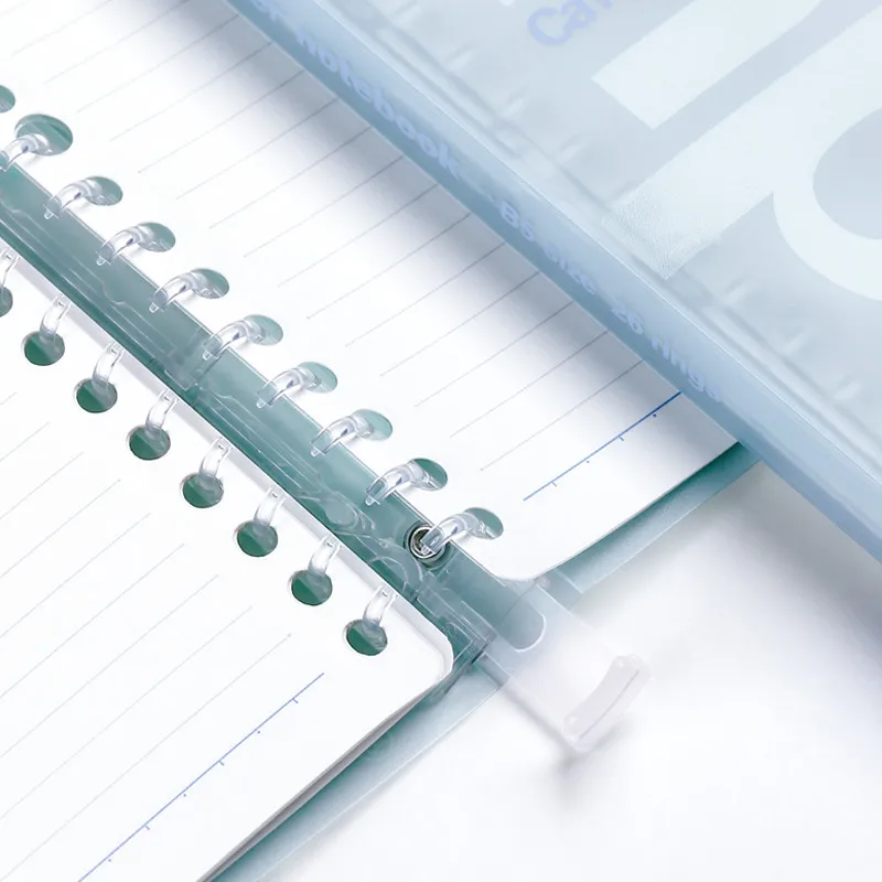 KOKUYO campus light-color loose-leaf notebook B5 PVC transparent matte soft shell P733 daily schedule schedule thin notebook KOKUYO campus light-color loose-leaf notebook B5 PVC transparent matte soft shell P733 daily schedule schedule thin notebook
