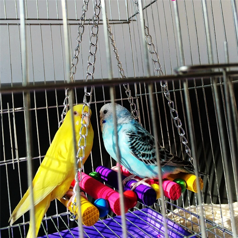 Parrot Toys Pet Bird Cage Swing Hammock Small Birds Chewing Toys for Parakeets Cockatiel Conures Finches Budgie Macaws Love Bird parrot toy bird toy bird swing toy