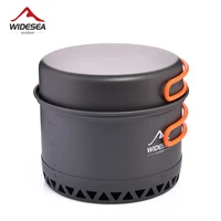 Widesea – ustensiles de cuisine de Camping 2,3 l, ensemble de casseroles de cuisine en plein air, cuiseur thermique, vaisselle de voyage, Bowler, Pot de cuisine touristique, équipement d'ustensiles 1