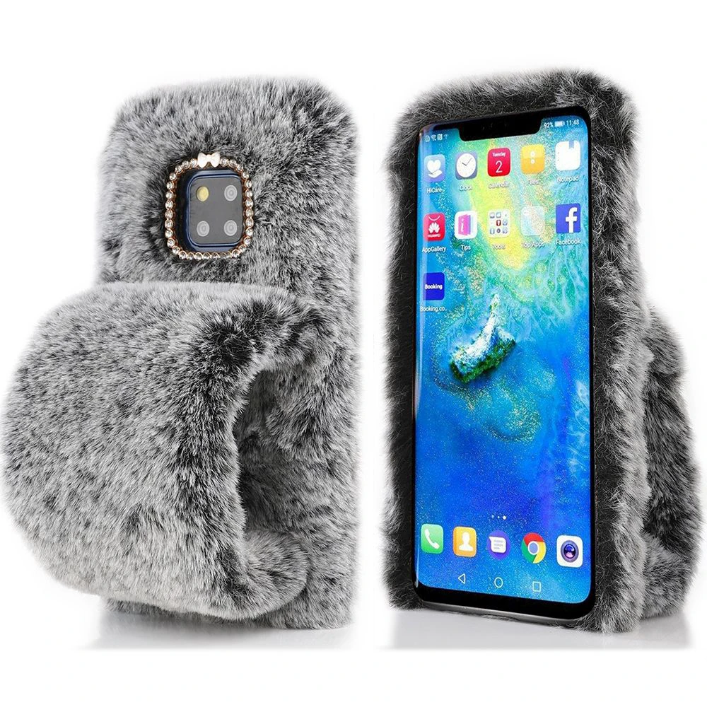 LAPOPNUT чехол для samsung Galaxy S10 плюс S10e S9 Note8 S8 J6 J4 J5 A7 A6 A8 S7 край теплый плюш силиконовый чехол на заднюю панель