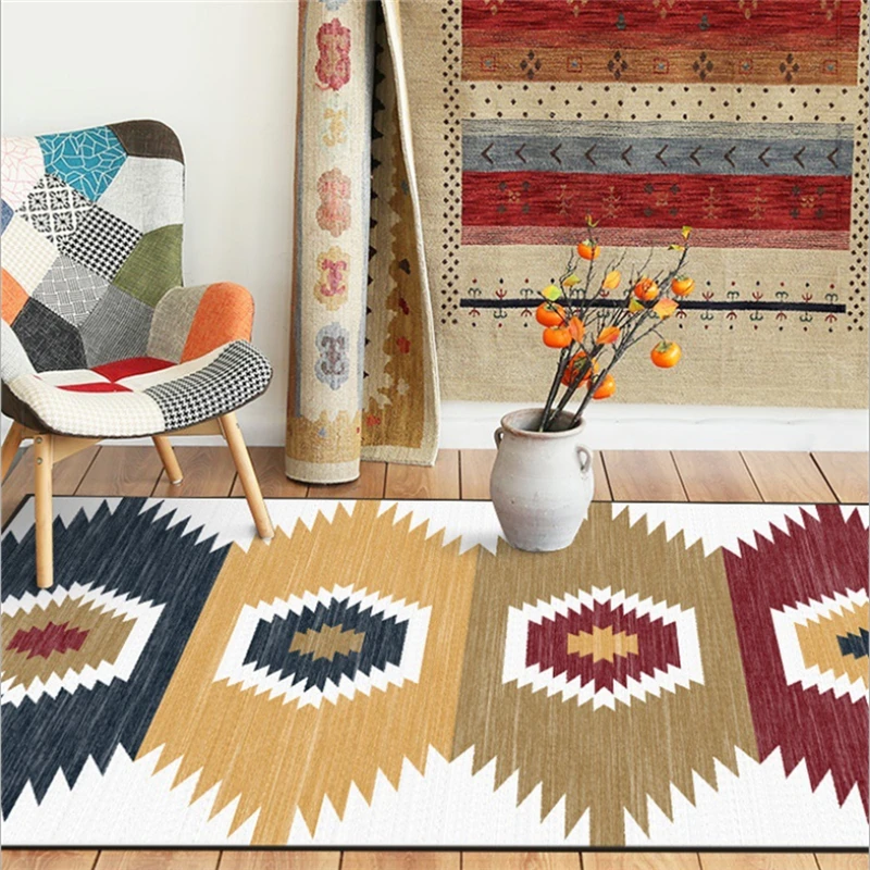 AOVOLL ковры для гостиной, винтажный этнический стиль, ковер с неровным рисунком, ковер для детской комнаты, Скандинавское украшение, Домашний детский коврик