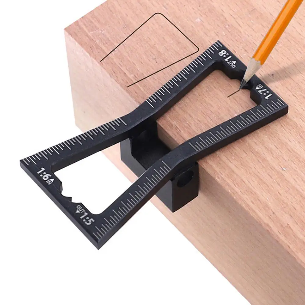 

Portable DIY Woodworking Dovetail Rule Marker Wood Joints Gauge Guide Tool Ruler Marking Gauge Scriber Woodworking Measure Tool