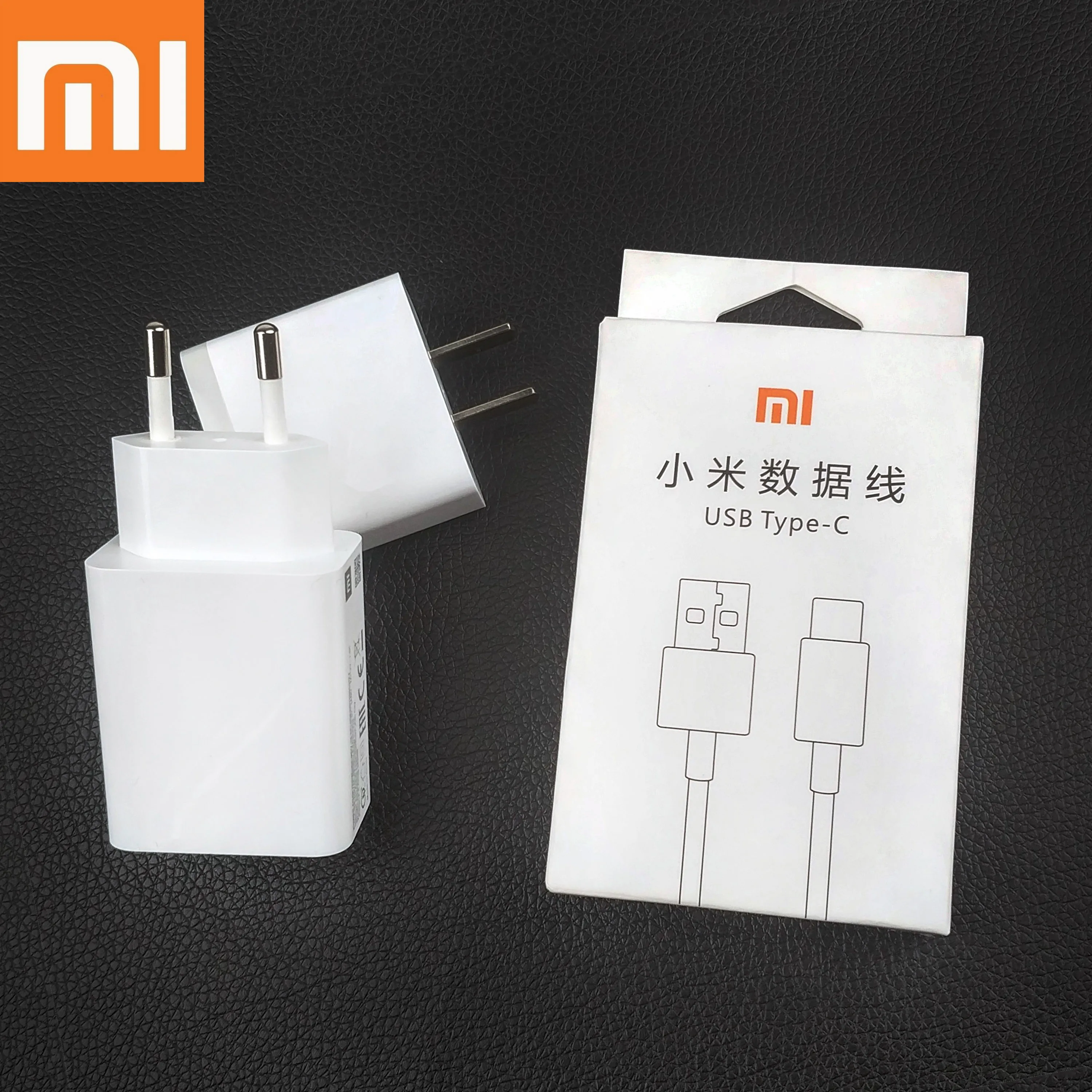 Xiaomi быстрое зарядное устройство, QC3.0, usb type-c кабель адаптер для путешествий для mi A3 A2 A1 mi x 3 2s Red mi 8 8a note 7 8 K20 pro