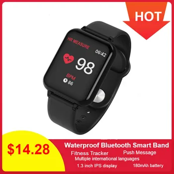

B57 Smart Watch Bracelet Blood Pressure Fitness Tracker Heart Rate Tracker Waterproof Bluetooth Smart Band Sport Wristwatch
