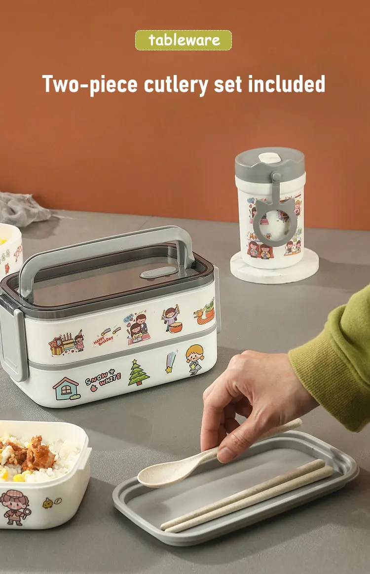 Lunch Box Thermal Food Container Bento Box Microwave Safe Lunchbox School Child Food Storage Kid's Lunch Box With Compartments