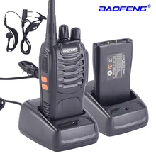BAOFENG BF-888S рация UHF двухстороннее радио BAOFENG 888s UHF 400-470MHz 16CH портативный приемопередатчик с наушником
