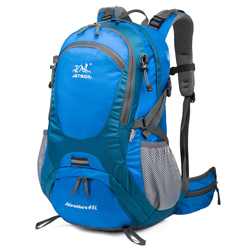 

45l Rain Cover Mountaineering Camping Travel Backpack, Multi-Functional Nylon Professional Outdoor Mountaineering Backpack