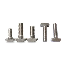 M5 M6 M8 Carbon steel  Stainless Steel Flange hex nut For Aluminum Profile 2020 3030 4040 T head bolts Screw