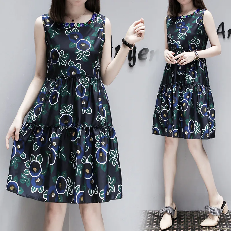

Spring And Summer Women's 2018 New Style Loose Casual Maternity Clothes Vintage Ulzzang GIRL'S Dress Vest INS Super Fire Skirt