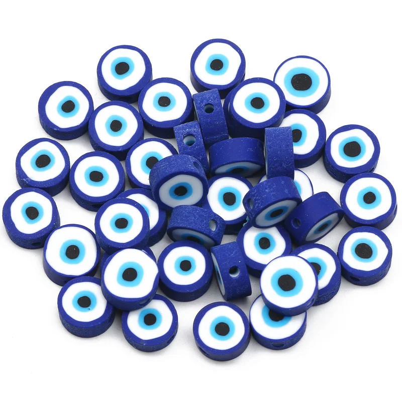 45 Stili 10mm Perline in argilla polimerica Perline distanziatrici a cuore per creazione di gioielli Accessori per collana bracciale fatti a mano fai- da-te 30 pezzi-mix smile 2,90 pezzi