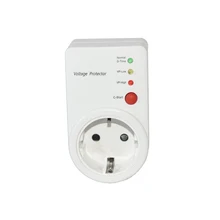 Protetor de voltagem automática avs 16a 220v, protetor de carga elétrica, plugue da ue, tipo de tomada, seguro, refrigerador protetor