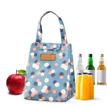 

2019 Waterproof Lunch Bag for Women kids Men Cooler Lunch Box Bag Tote canvas lunch bag Insulation Package Portable