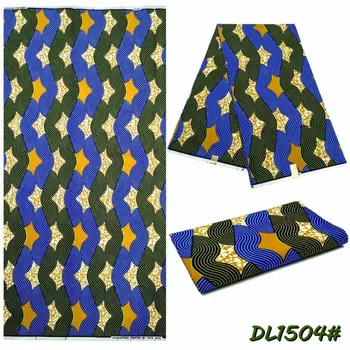 

Latest Fashion Styles High Quality Ankara 100% polyester African Wax Prints Fabric for Wedding Dress 6yards S817-4