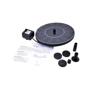 

Solar Power Water Fountain Pump Kit For Pool Garden Pond Watering Submersible Round Fountain Pump Portable