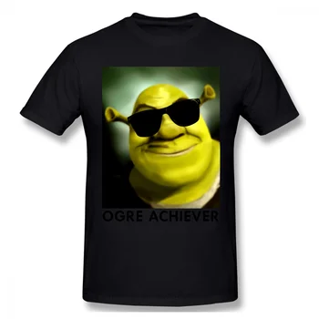 

Ogre Achiever Homme T-Shirt Shrek Comedy Film Tees Pure Cotton Oversized Short Sleeve