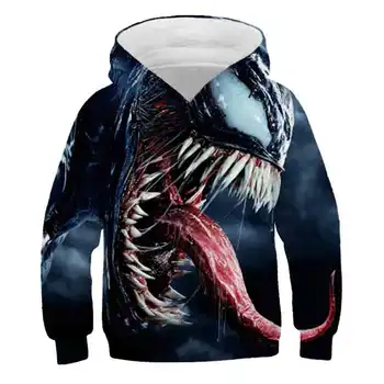

2020 Fashion The American film Venom kids Boys Girls Sweatshirt Casual Hoodies Winter Warm Long Sleeve Hooded Children Clothes