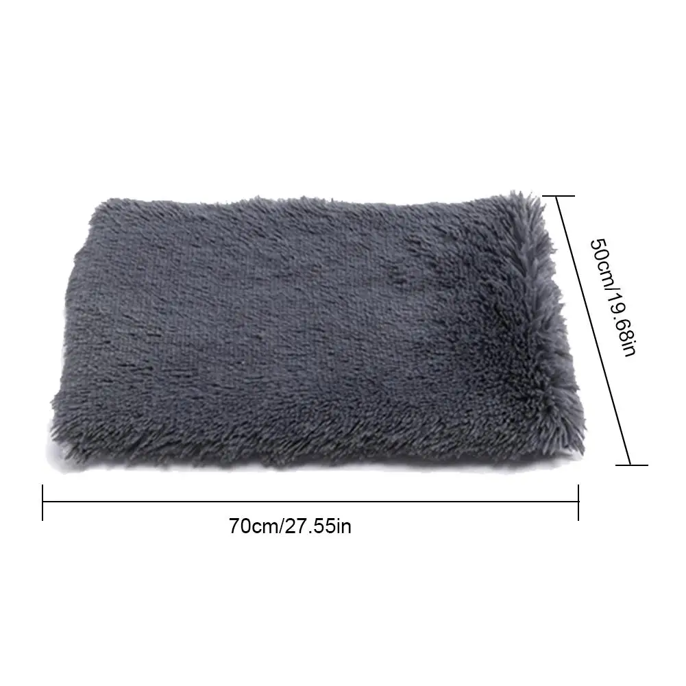 Pet Long Plush Bed Dog Cat Blankets Fluffy Mats Soft Thin Covers For Large Dogs Solid Cats Mattress Blanket