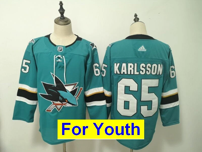 Детская Молодежная одежда Сан-Жозе Брент Бернс Erik Karlsson Joe Thornton Logan от кутюр Joe Pavelski Evander Kane - Цвет: as photo