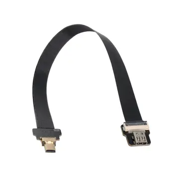 

Micro HDMI Female to CYFPV Micro HDMI Male Extension FPC Flat Cable 1080P for FPV HDTV Multicopter Aerial Photography