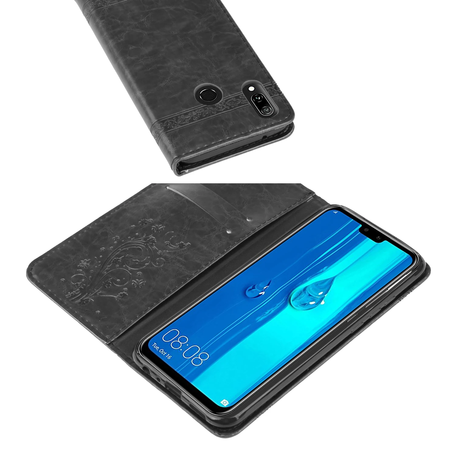 Кожаный чехол-книжка для Redmi Note 7 Pro, чехол s с магнитным тиснением, чехол-кошелек для Xiaomi Redmi Note 8 Pro, сумка для телефона