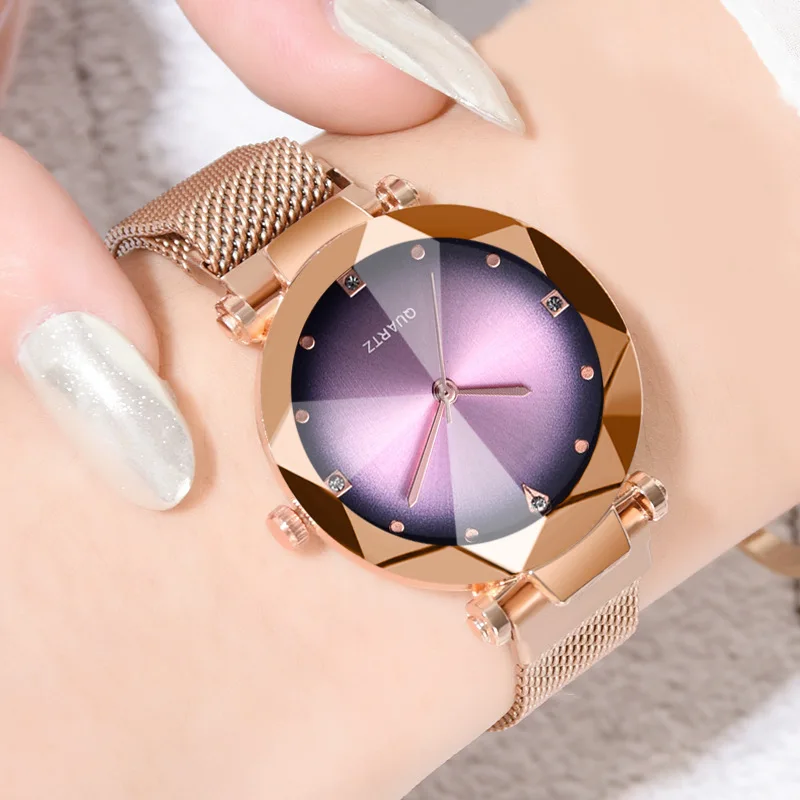 

Luxury Women Watches Crystal Starry Sky Fashion Dress Woman Watches Clock Quartz Ladies Wrist Watches For Women Relogio Feminino