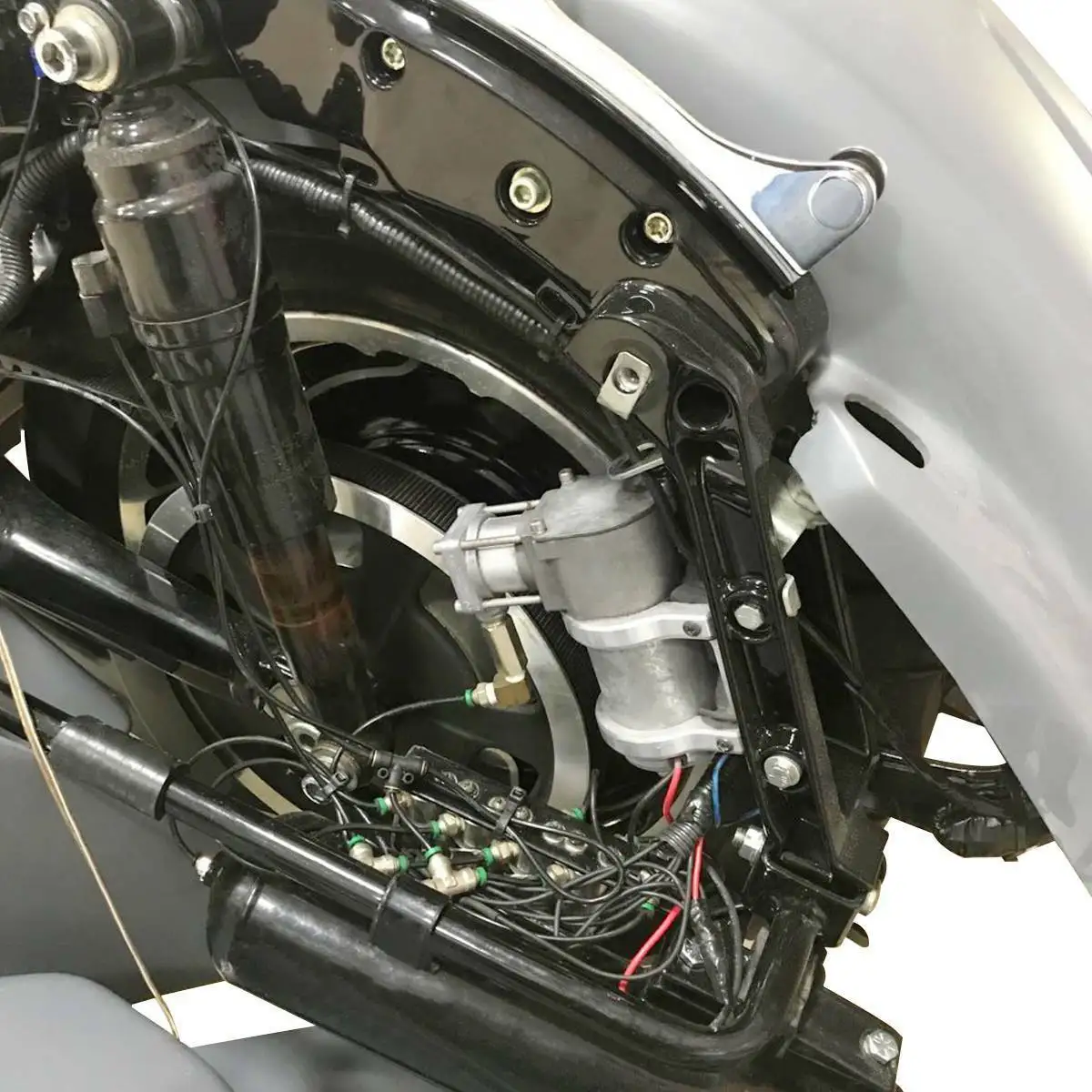 Мотоциклетная задняя пневматическая подвеска w/Воздушный бак для Harley Touring Road Glide 1994- 18 17 16