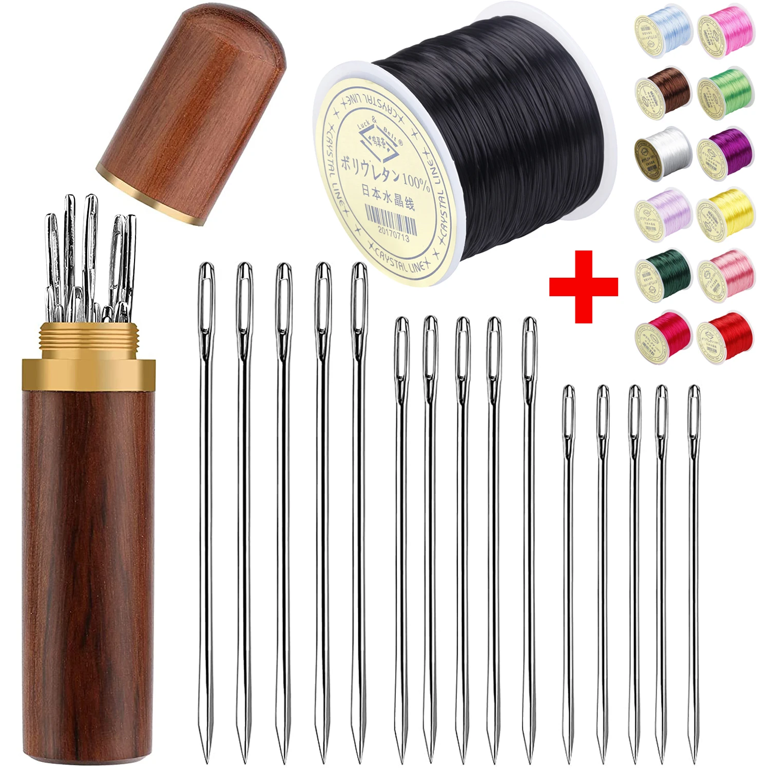 

Blind Needles Big Hole Stainless Steel Needle for Sewing Household DIY Jewerly Making Cord Beading Threading Needles Needlework