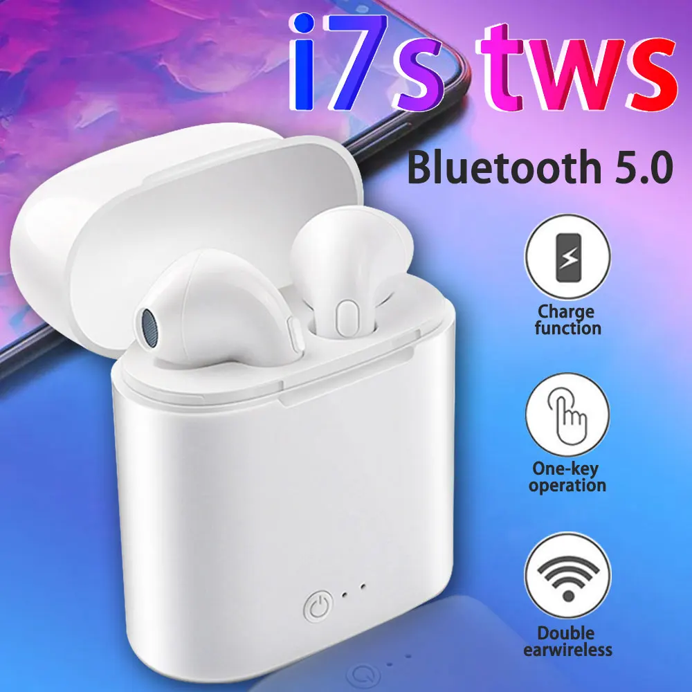 I7s TWS беспроводные Bluetooth наушники портативные с зарядной коробкой спортивные наушники для всех смартфонов невидимая беспроводная гарнитура I7s TWS беспроводные Bluetooth наушники портативные с зарядной коробкой спортивные наушники для всех смартфонов невидимая беспроводная гарнитура