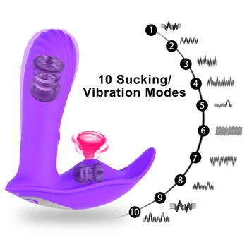 Heatable Wearable Vibrator Sex Toys for Women Adult G Spot Clitoris Sucker Stimulator Wireless Remote Control Panties Vibrator 3