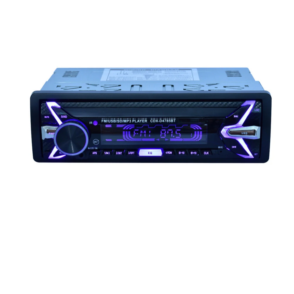 

Auto Stereo 1 Din Car Radio Bluetooth MP3 Player DC 12V FM Aux Input Receiver SD USB U-Disk WMA Recorder in dash radio for car