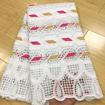 

hot selling swiss voile lace in switzerland dubai fabric 100%cotton african cotton swiss dry lace fabric for women 5yards