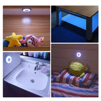 

Car Reading Light USB LED Light Portable Round Rechargeable Interior Interior Type Lamp Night Universal Wireless Touch Ligh X5N1