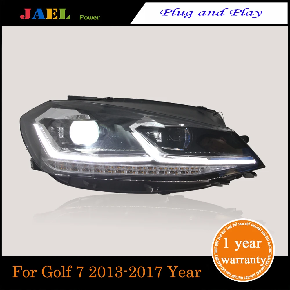 Настройка светодиодный фар для Golf7 фары Golf 7 MK7 MK7.5 2013- светодиодный фар H7 D2H Hid Ангел глаз биксеноновые фары