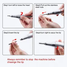 25000 об/мин Электрический Маникюрный станок для ногтей 30 шт. сверла для педикюра, фреза V9-Drop