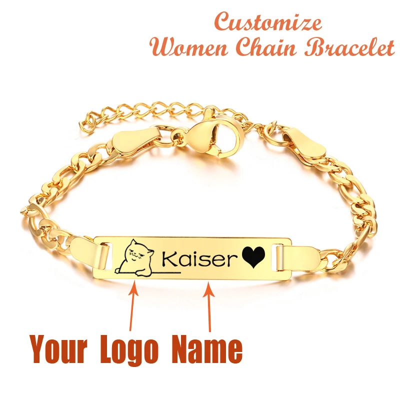 Women Custom Chain Bracelets DIY 