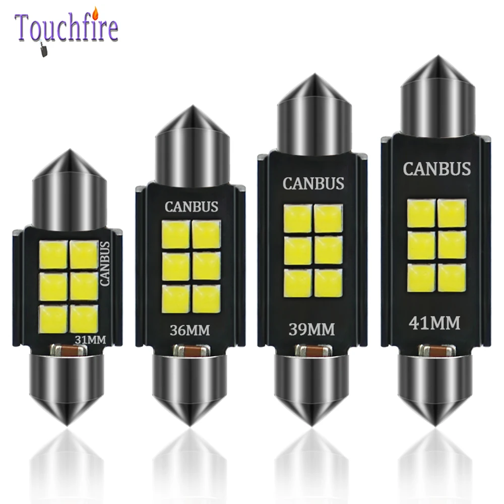 Светодиодная лампа фестон C5W 31 36 39 41 мм 100 шт. автомобильная Canbus фонарь для чтения