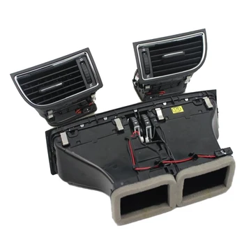 

For Skoda Superb II 3T 2008-2015 New Chrome Left Right Center AC Outlet Vent Dashboard Airvent 3TD820951 3TD819701 3TD819702 Car